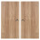 URBN Living (Oak) 2x Wooden Cabinet Doors Replacement Cupboard Unit 2