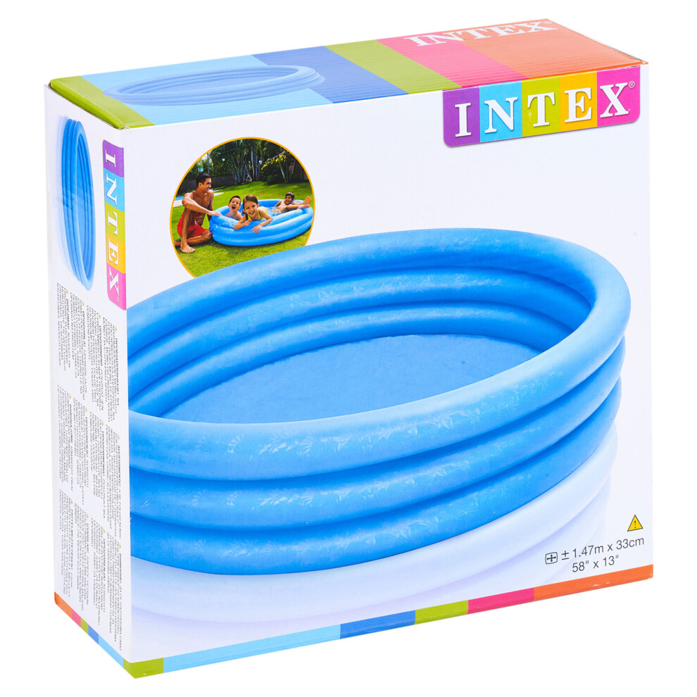 (147 x H33cm) Large Inflatable Swimming Paddling Pool Easy Setup