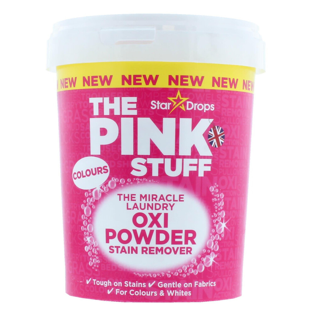 The Pink Stuff Miracle Laundry Oxi Powder Stain Remover for Colours 1kg | Oxi Action Stain Remover - In-wash & Pre-soak - Removes Tough Stains & Brightens Fabrics While Staying Suitable for Whites - Image 5
