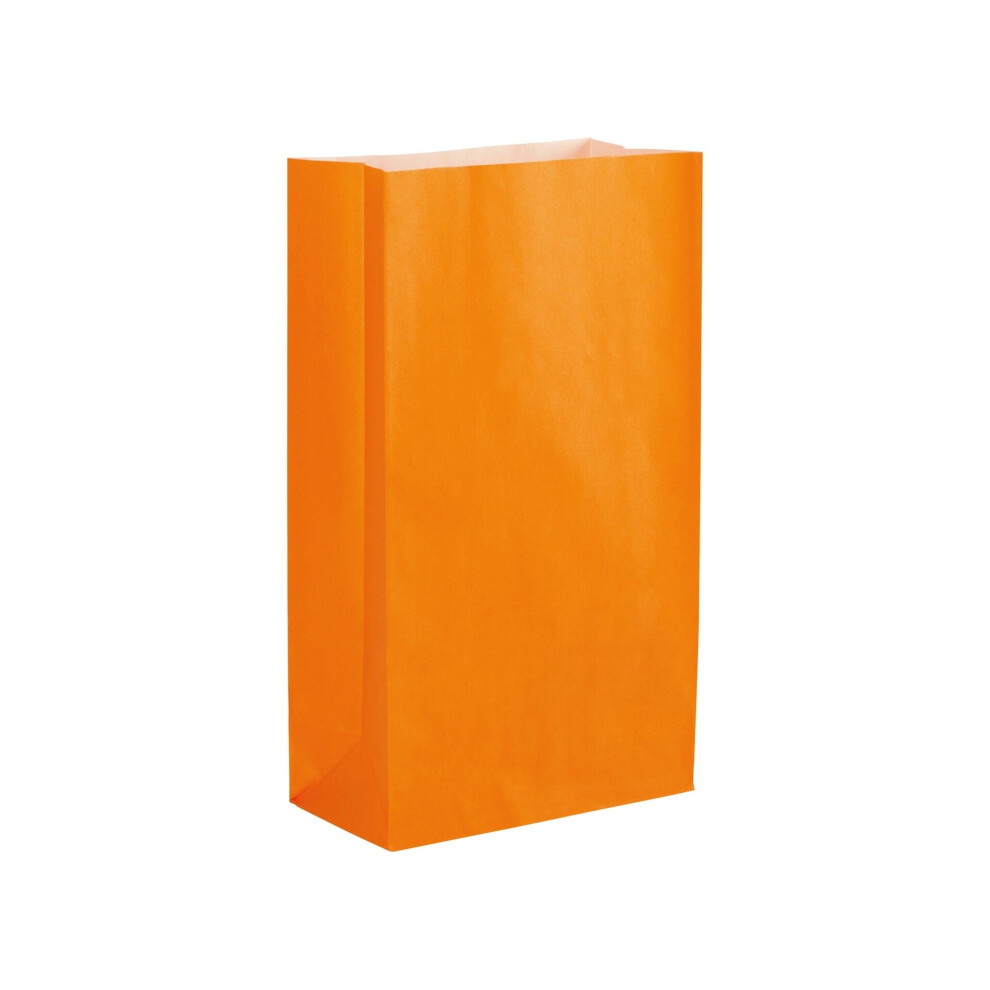 (Orange, 50) Paper Party Bags- Choose your Colour and Quantitiy