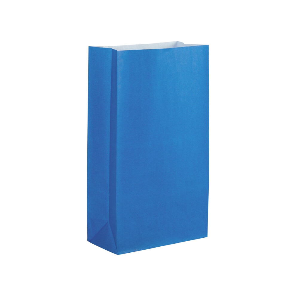 (Blue, 50) Paper Party Bags- Choose your Colour and Quantitiy