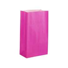 (Hot Pink, 30) Paper Party Bags- Choose your Colour and Quantitiy