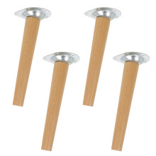 (Beech) 4 Wooden Scandinavian Furniture Replacement Legs