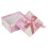 (Pink Kids Toy Print) Gift Set Storage Boxes Stackable Lidded Vintage Retro Present Baby Box Ring 3