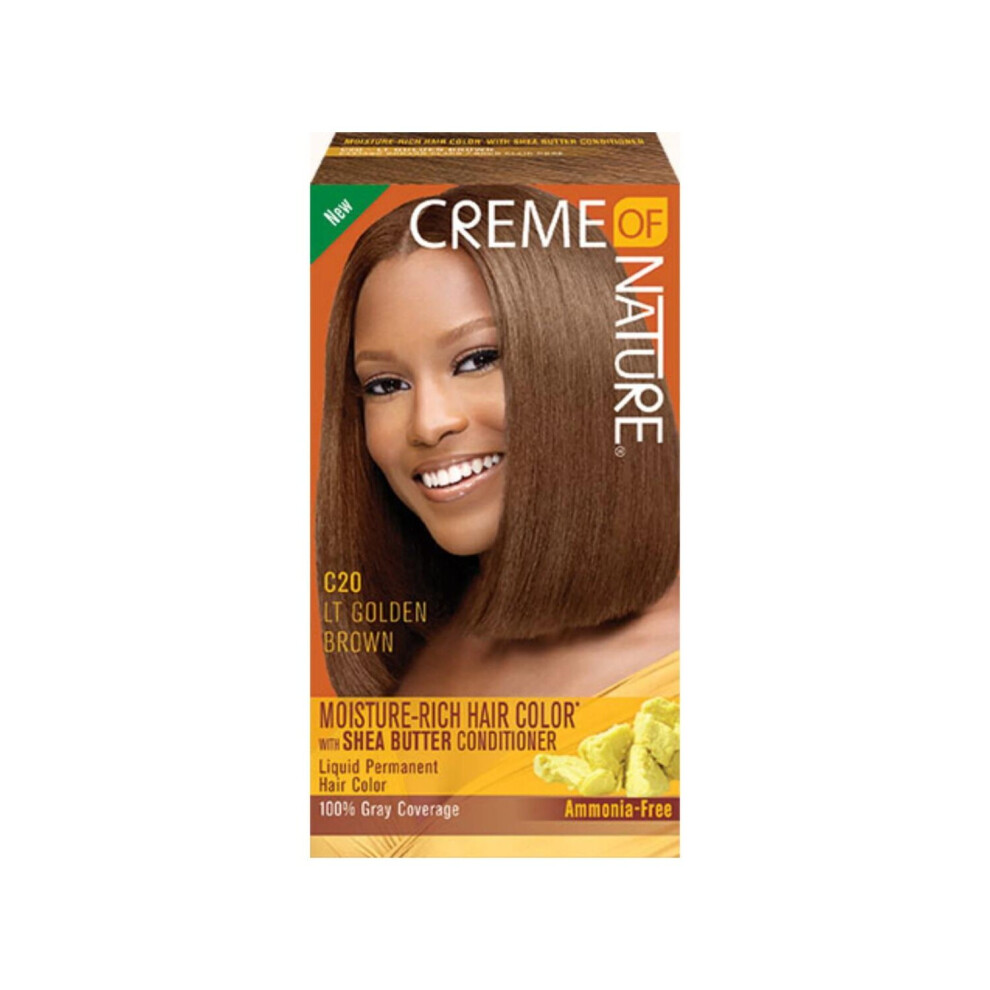 Creme of Nature Moisture-Rich Hair Colour Light Golden Brown C20