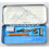 10-Piece School Math Set in Tin Case: 15cm Ruler, Compass, 2 Set Squares, Stencil, HB Pencil, Eraser, Sharpener 1
