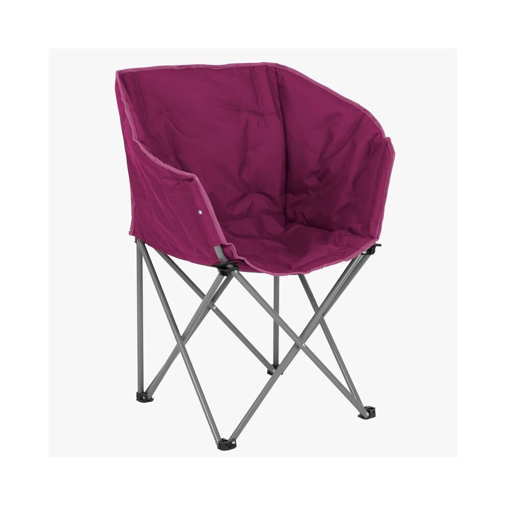 Highlander Braemar Camping Tub Chair Bucket Seat | Berry