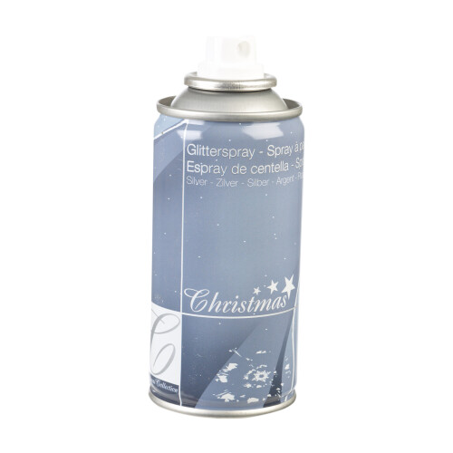 URBN Living (Silver Glitter) 150ml Spray Paint Bottle Can Arts Craft Glitter