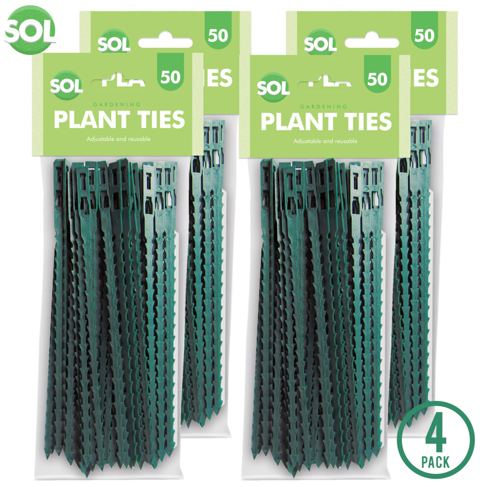 200 x Green Garden Twist Ties | Versatile Plastic Ties