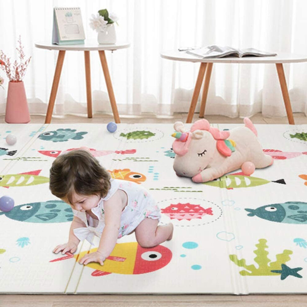 (1cm Thick) Dripex Folding  Large Foam  Baby Play Mat
