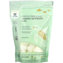 Grab Green, Baby Laundry Detergent Pods, Fragrance Free, 30 loads