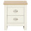 Lancaster Cream & Oak Top 2 Drawers Bedside Cabinet 4