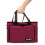 (Maroon) Hillington Knitting Storage Bag Organiser Holder 10