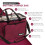 (Maroon) Hillington Knitting Storage Bag Organiser Holder 5