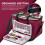(Maroon) Hillington Knitting Storage Bag Organiser Holder 7