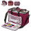(Maroon) Hillington Knitting Storage Bag Organiser Holder 1