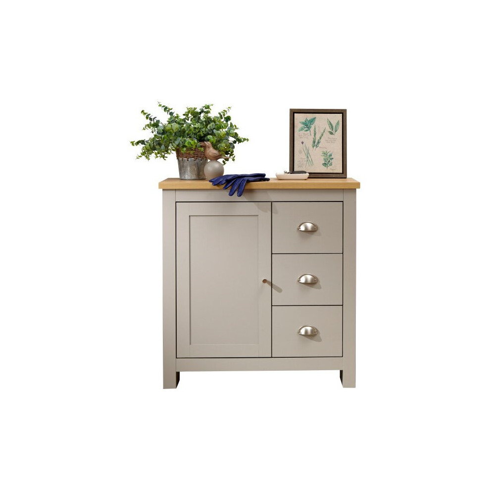 Lancaster Grey & Oak Top Multi Unit Sideboard/Cabinet