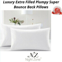 (4) Bounce Back Pillows EXTRA FILLED Quality Pillows