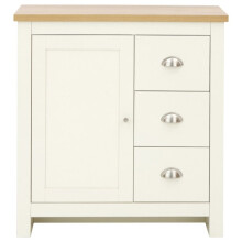Lancaster Cream & Oak Top Multi Unit Sideboard/Cabinet