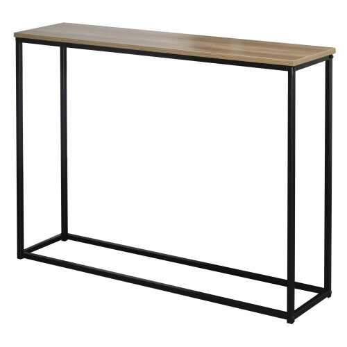 URBN Living (Oak) Wooden Free Standing Hallway Table Metal Legs