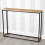 URBN Living (Oak) Wooden Free Standing Hallway Table Metal Legs 3