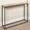 URBN Living (Oak) Wooden Free Standing Hallway Table Metal Legs 4