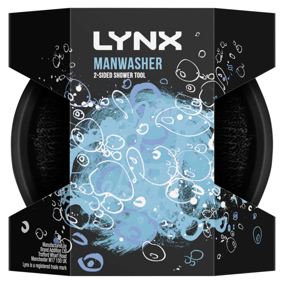 2 Pack of Lynx Manwasher 2-Sided Shower Tool