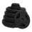 2 x 15kg Disques Olympiques Tri-Grip Caoutchouc 5