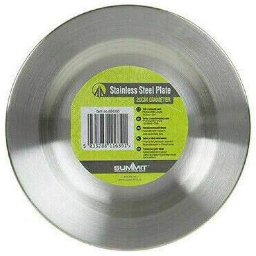Summit Stainless Steel Plate & Bowl Set 1