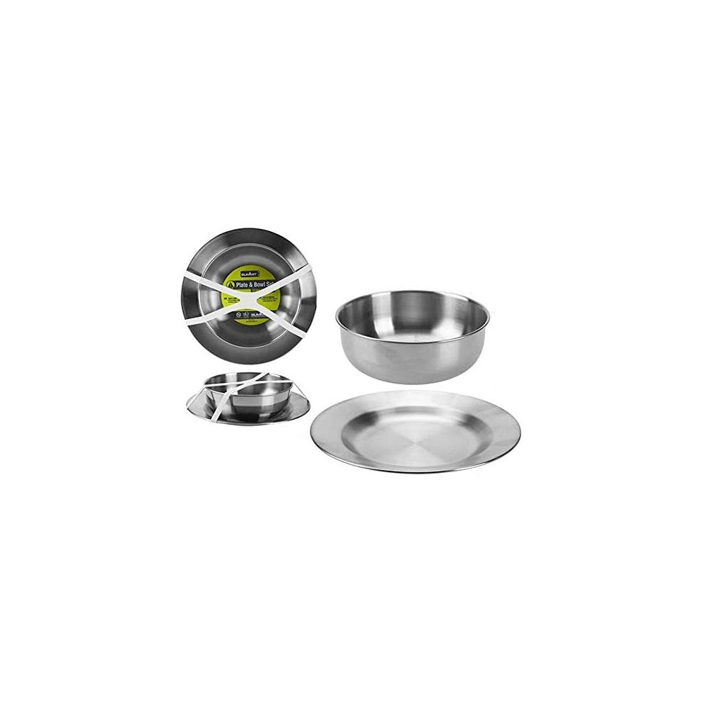 Summit Stainless Steel Plate & Bowl Set