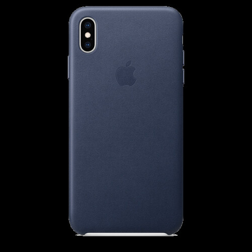 Apple (Midnight Blue) Apple Leather Case for Apple iPhone XS Max Retail 1