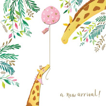 New Arrival Girl New Baby Greeting Card By The Curious Inksmith Greetings Cards