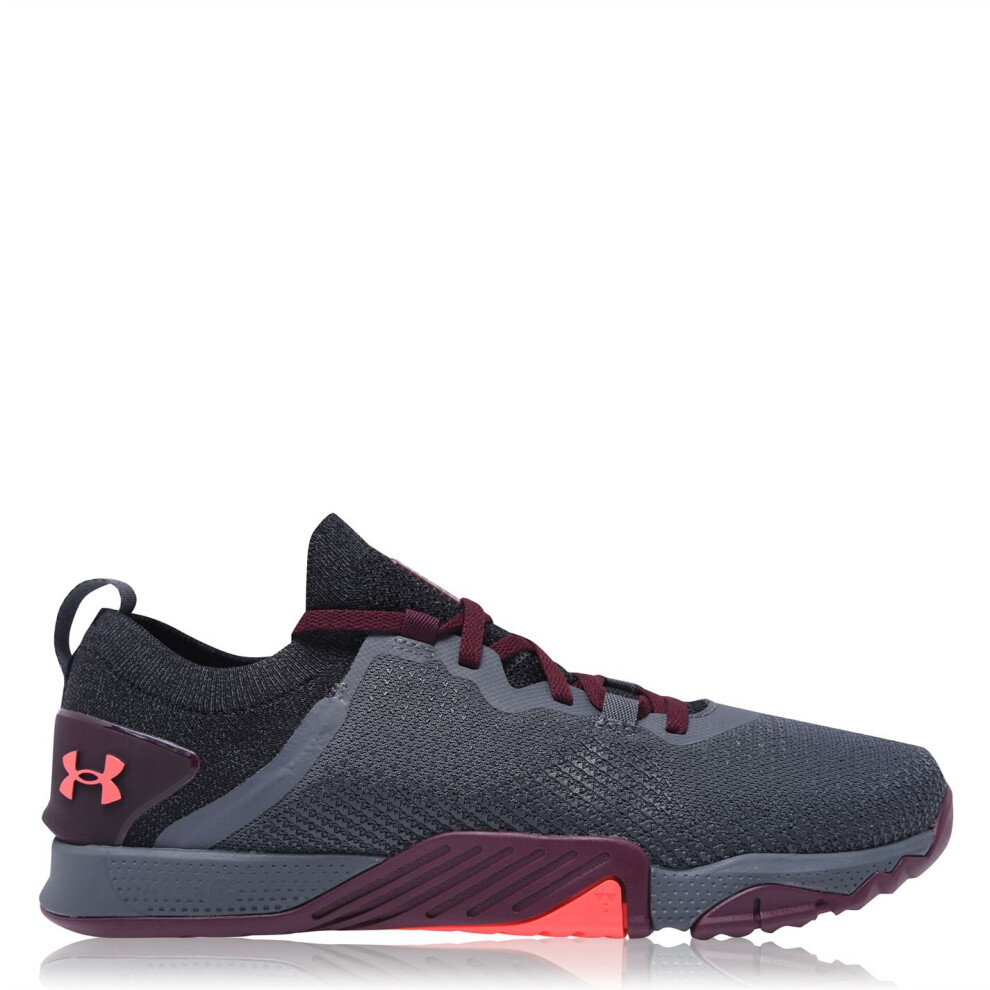 (Pitch Grey/Red, UK 7) Under Armour Mens TriBase Reign 3 Training Shoes Sports Trainers Lace Up