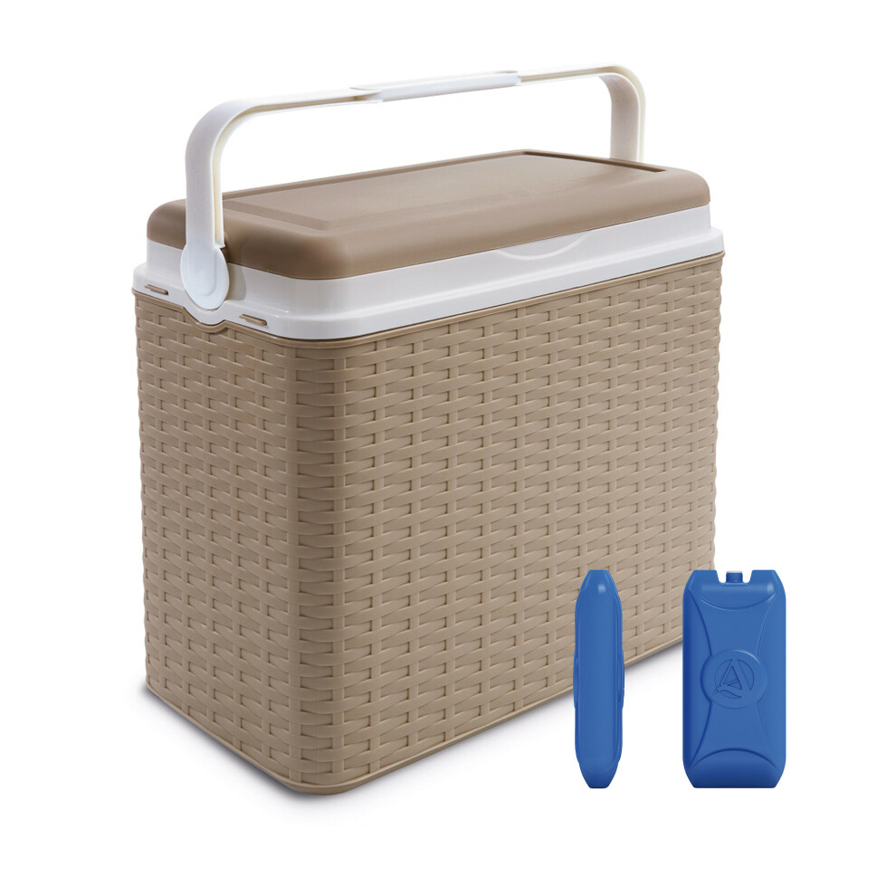 Urbn Living ( + 2 Ice Packs) Cooler Box Beige