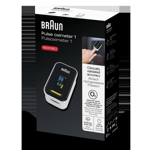 Braun Fingerspidspulsoximeter Oxygen Saturation Meter Spo2 Pr Blodmonitor 2