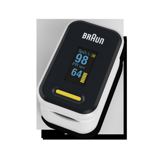 Braun Fingerspidspulsoximeter Oxygen Saturation Meter Spo2 Pr Blodmonitor