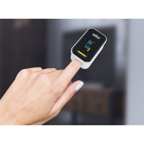 Braun Fingerspidspulsoximeter Oxygen Saturation Meter Spo2 Pr Blodmonitor 1