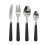 (Black, 48pc set) Cutlery Sets Red/Grey/Black PP Dishwasher Safe 1
