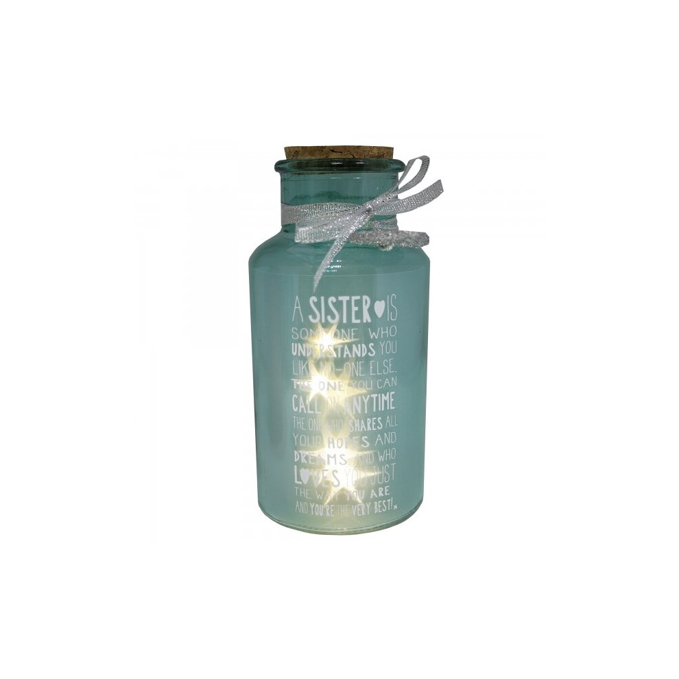 Messages Of Love Special Sister Light Up Jar Gift Range Birthday Christmas Gifts