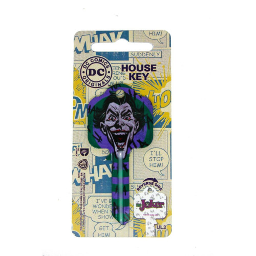 DC Comics The Joker Licensed Universal 6-Pin Cylinder Key Blank 1