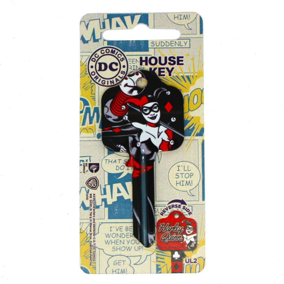 Dc Comics Harley Quinn Licensed Universal 6-Pin Cylinder Key Blank 5050574873697