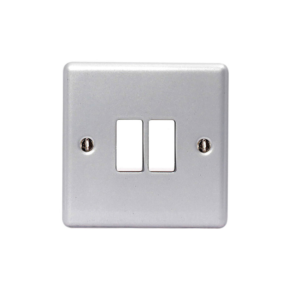 Masterplug Mc542-01 Metal Clad 2-Way 2-Gang Light Switch 5021166054206