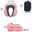 Pink Memory Foam U Shaped Travel Pillow Neck Support Head Rest Plane Soft Cushion 4