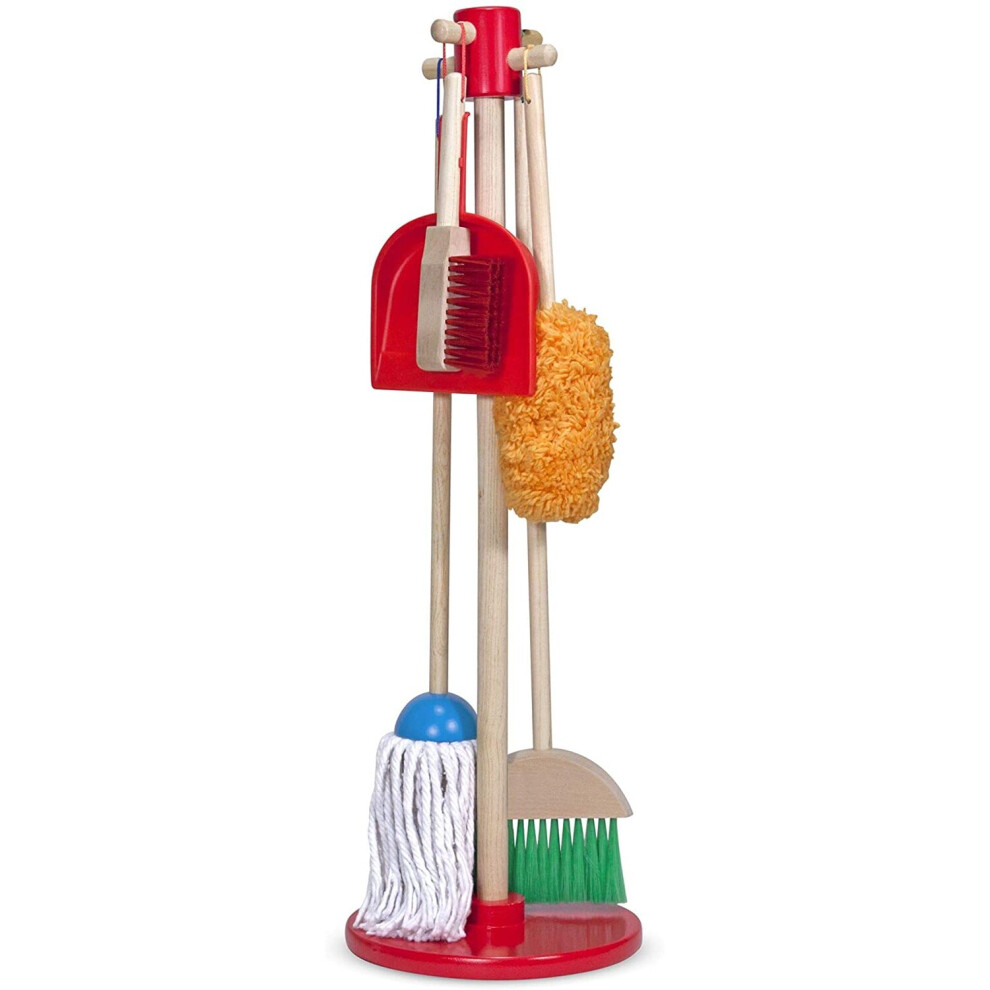 Melissa Doug Let's Play House Dust Sweep Mop Pretend Play Sets Realistic Wooden