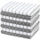 Gryeer Micro Fibre Tea Towels Stripe Designed Soft Super Absorbent 8 Pack 1