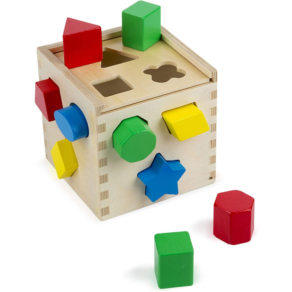 Melissa Doug Creative Shape Sorting Cube Developmental Toy Motor Skills