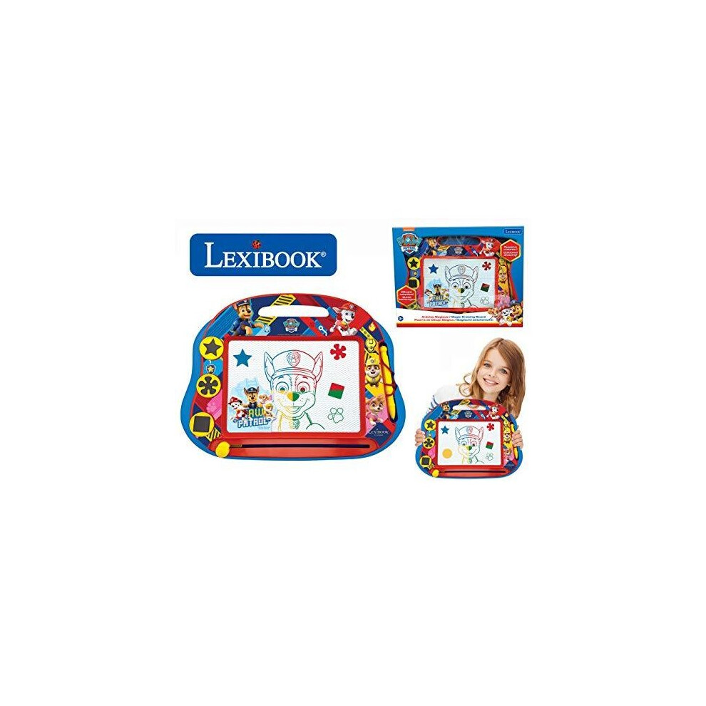 Lexibook Crpa550 Paw Patrol Magnetic Drawing Board - Multicolor, Stylus Pen & 3 Stamps, Creative Toy For Kids Red/Blue