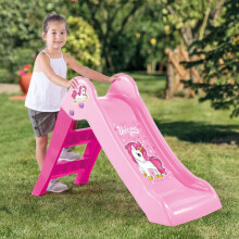 Schlitten - Dolu - Meine erste Rutsche - Einhorn - Rosa und Weiß - 70x111x47 cm