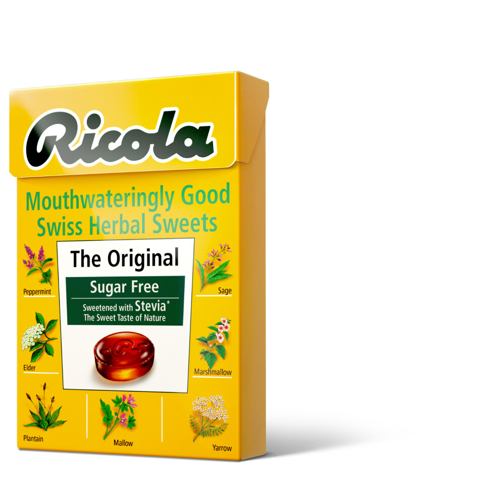 2 X Ricola The Original Swiss Herbal Lozenges Sweets Sugar Free With Stevia 45g