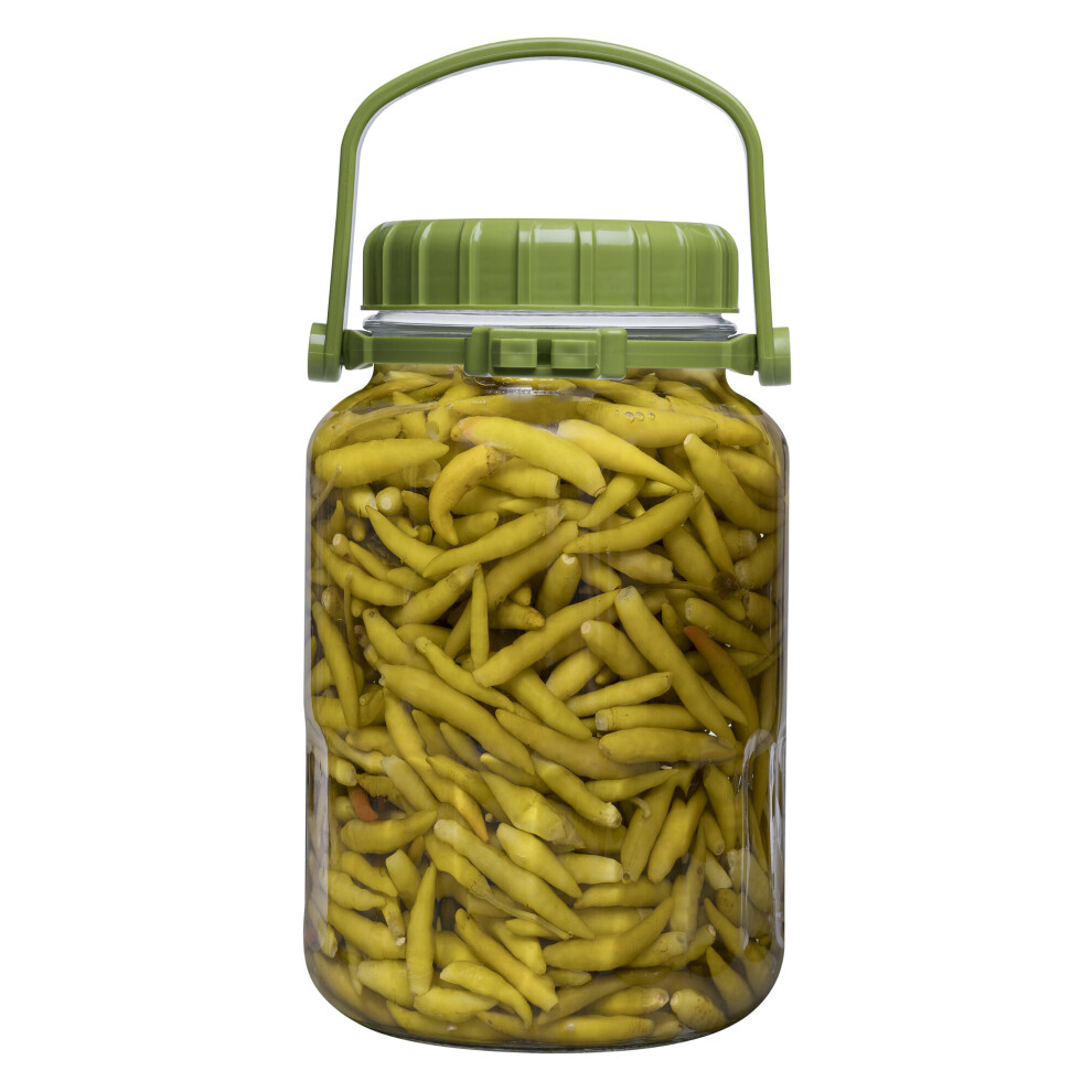 (3 Litres, 2) Pasabahce Glass Food Jar Airtight Container
